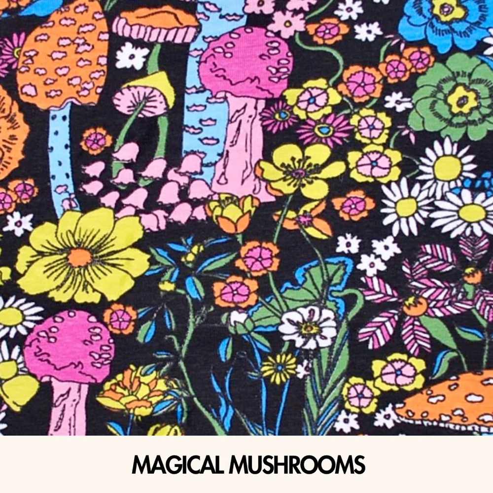 NWoT NOOWORKS || MAGICAL MUSHROOMS DEMI DRESS  - S